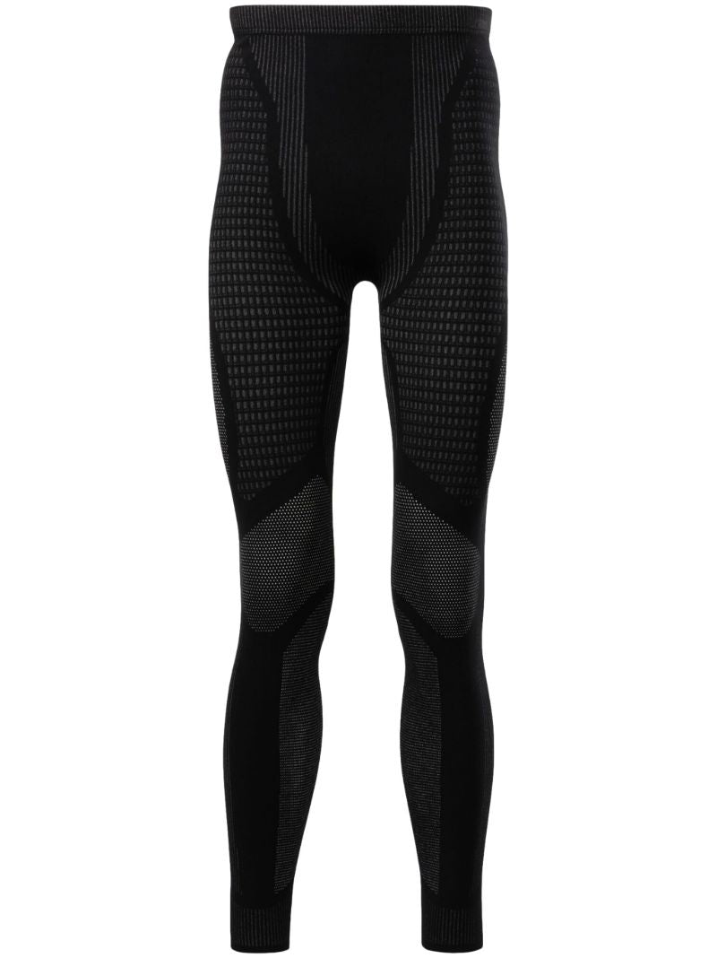 Black Baselayer Mesh Jacquard Leggings