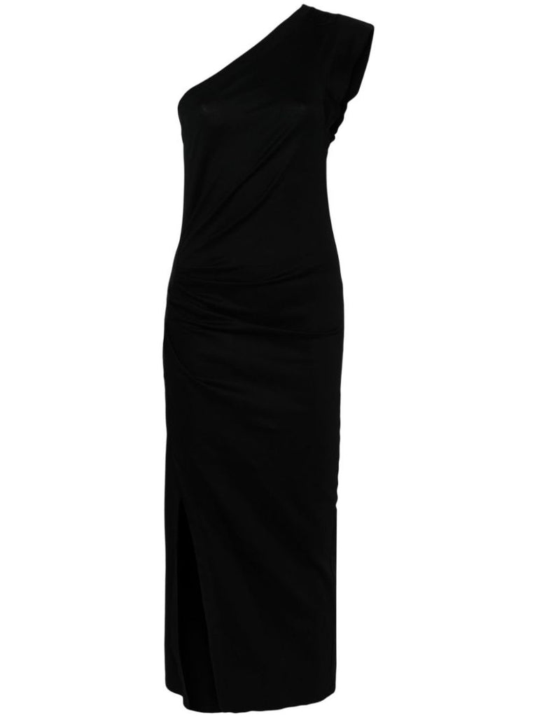 Black Maude One-shoulder Dress