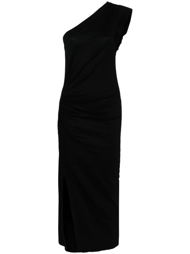 Black Maude One-shoulder Dress