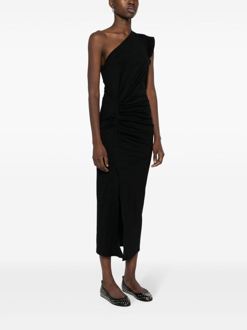 Black Maude One-shoulder Dress