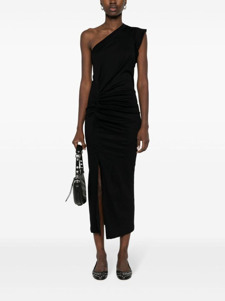 Black Maude One-shoulder Dress