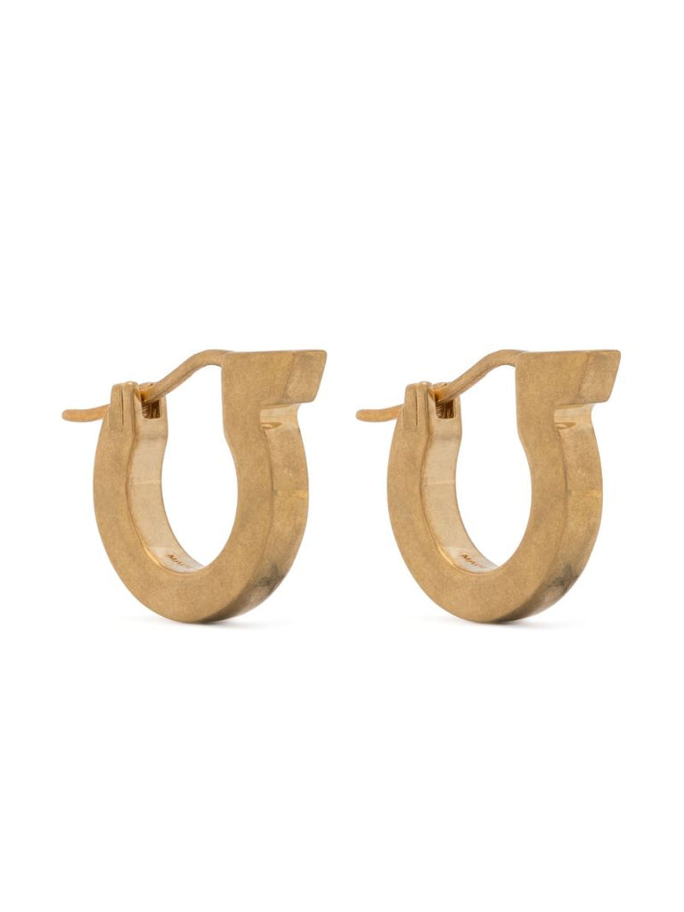 Gold-tone Gancini Hoop Earrings