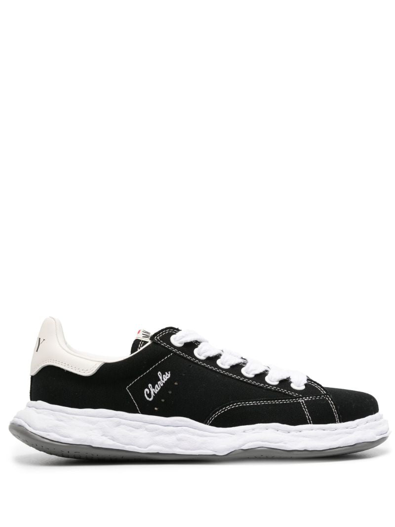 Black Charles Canvas Sneakers