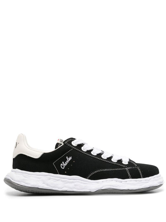 Black Charles Canvas Sneakers