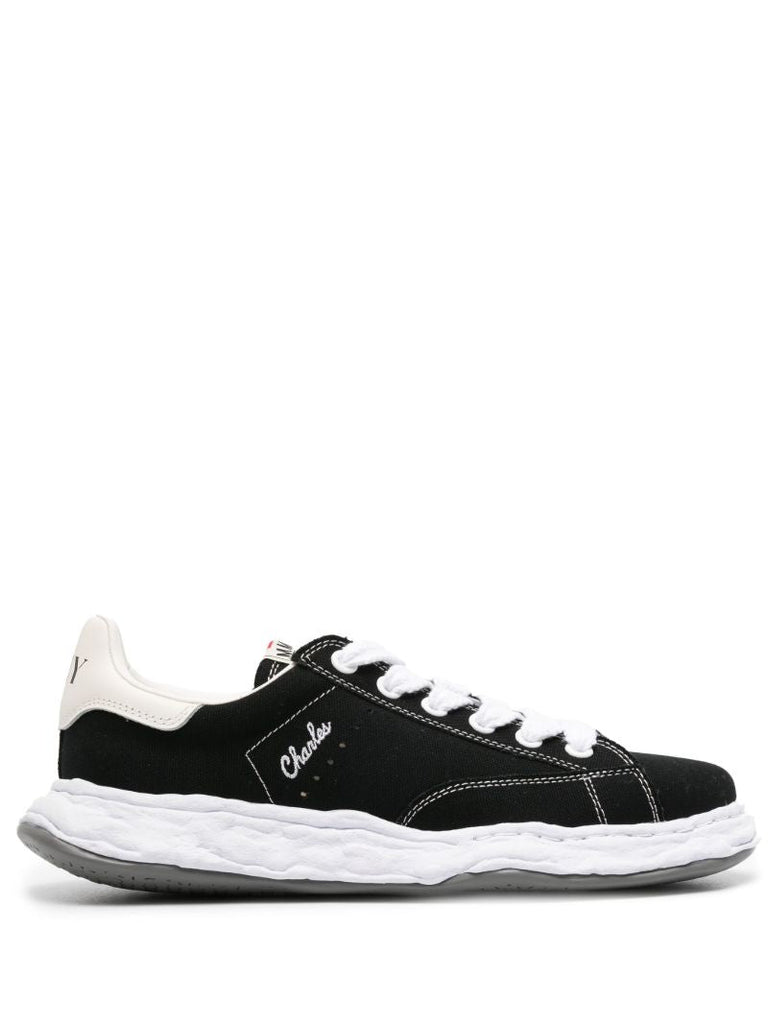 Black Charles Canvas Sneakers