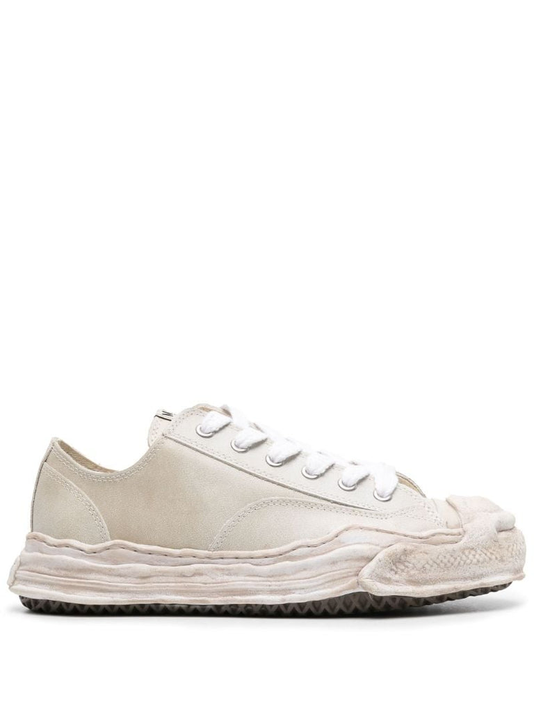 White Hank Vintage Leather Sneakers