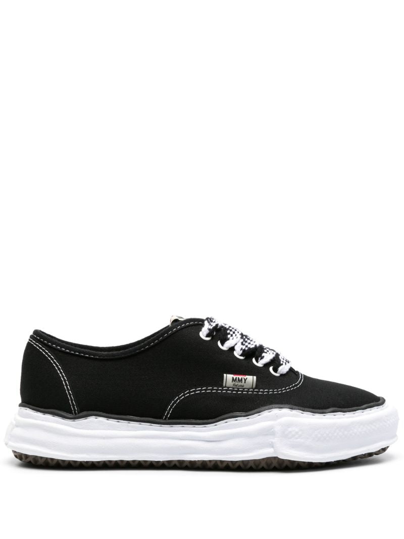 Black Baker Og Sole Canvas Sneakers