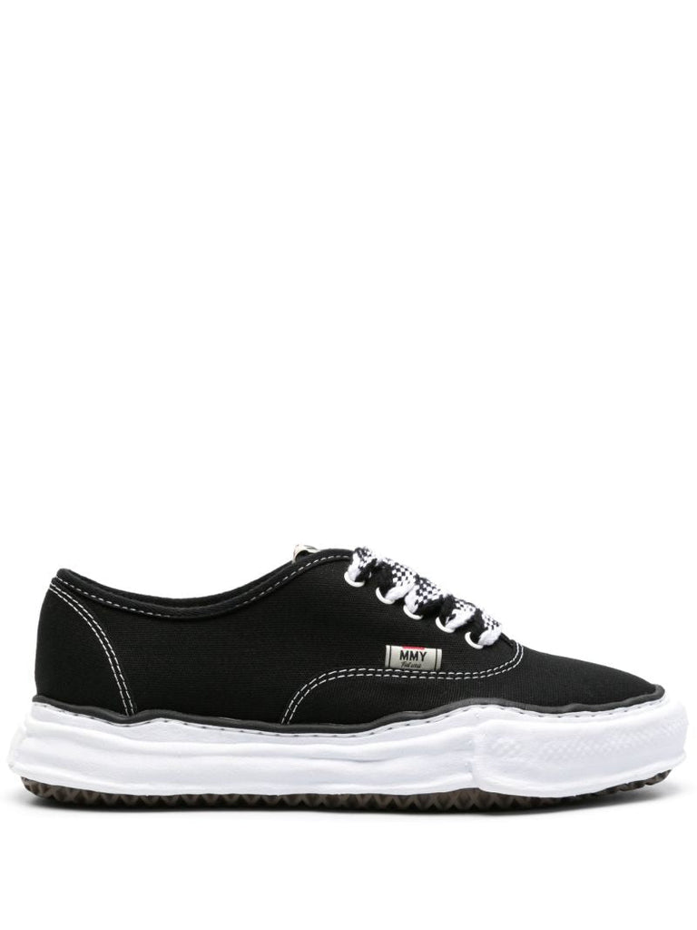 Black Baker Og Sole Canvas Sneakers