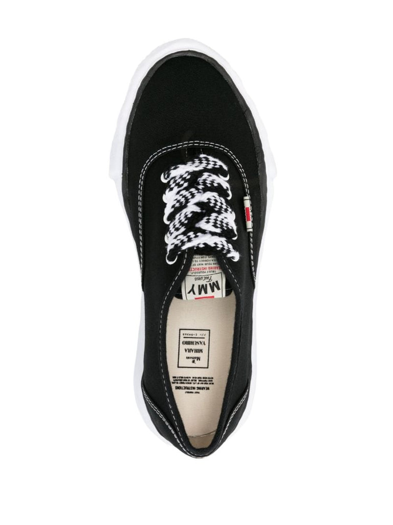 Black Baker Og Sole Canvas Sneakers