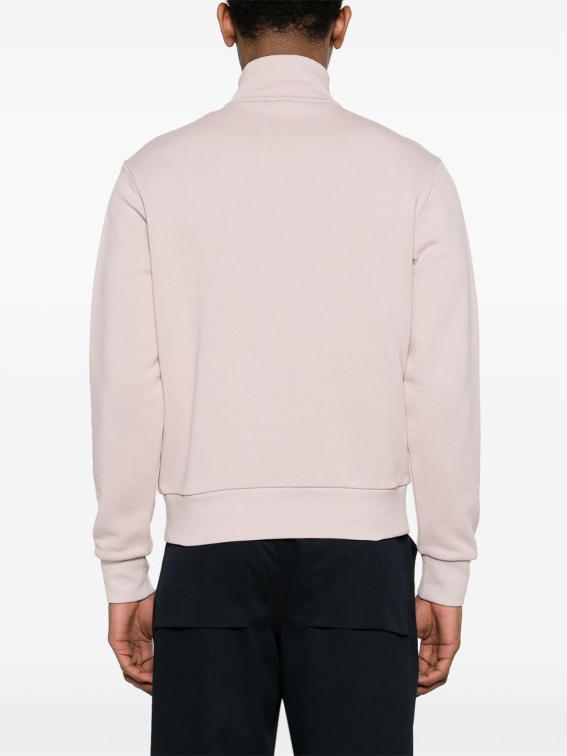 Pink Logo AppliquÃ_x0083_Â© Cotton Sweatshirt