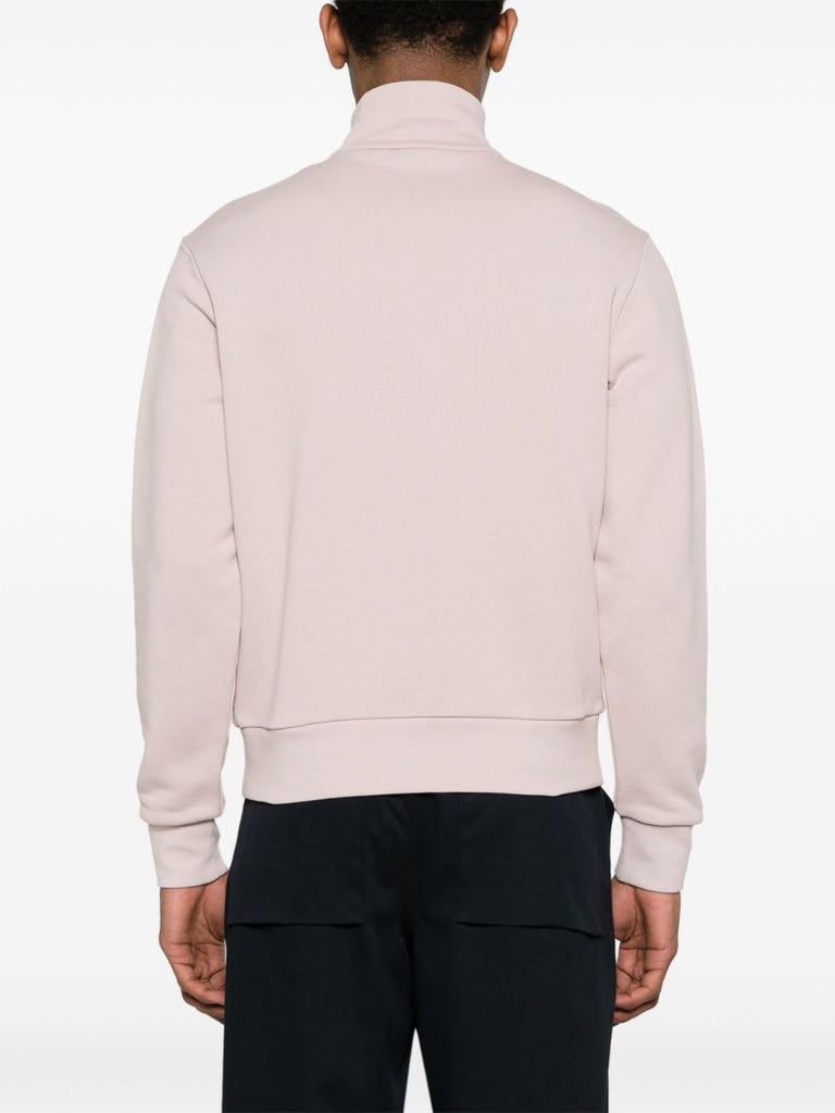 Pink Logo AppliquÃ_x0083_Â© Cotton Sweatshirt