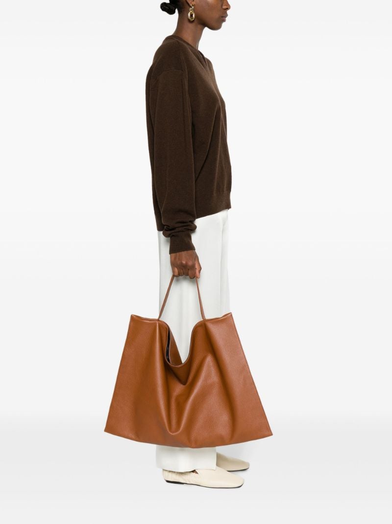 Brown Nathan Leather Shoulder Bag