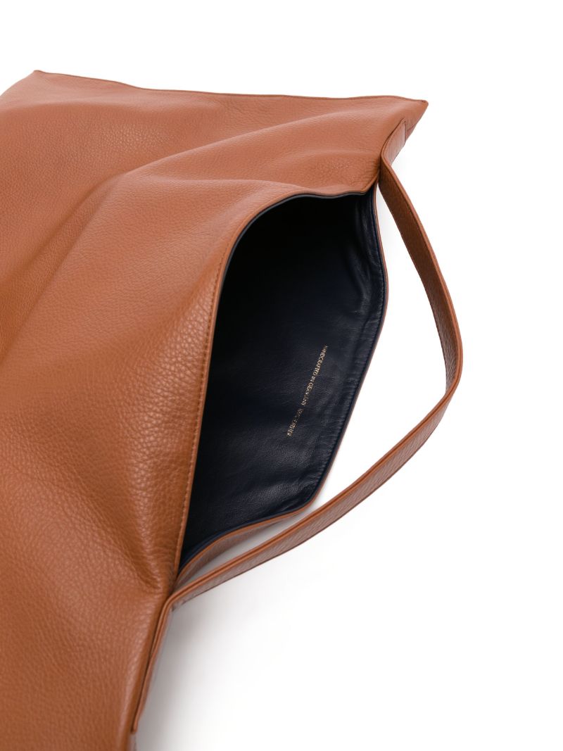 Brown Nathan Leather Shoulder Bag