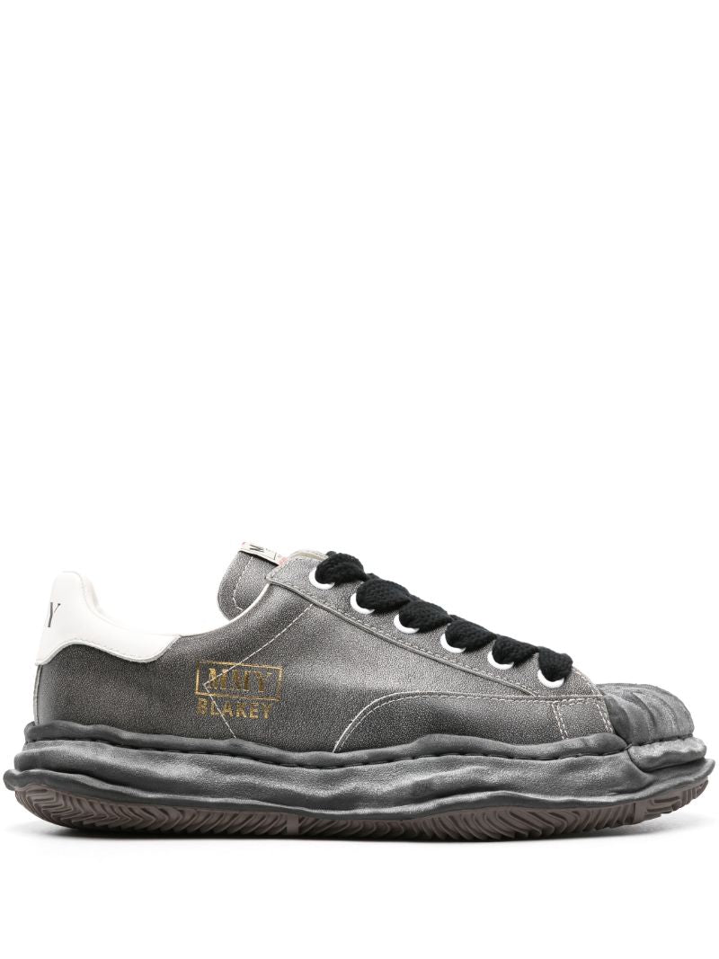 Black Blakey Vintage Leather Sneakers