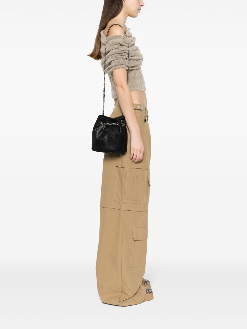 Black Falabella Bucket Bag