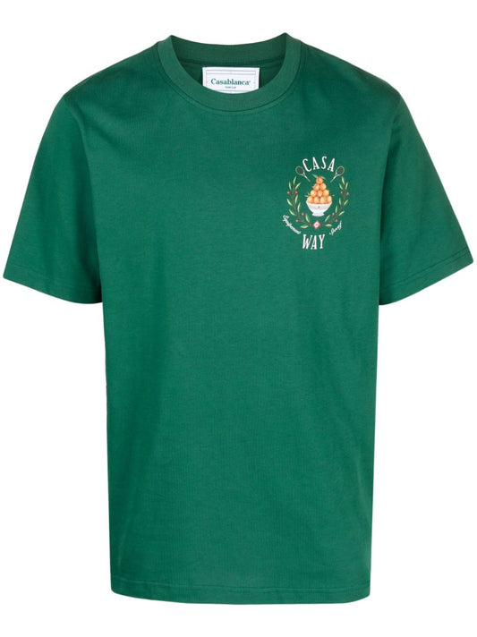 Green Casa Way Graphic-print T-shirt