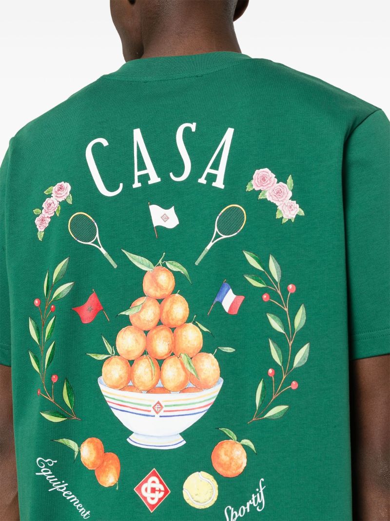 Green Casa Way Graphic-print T-shirt