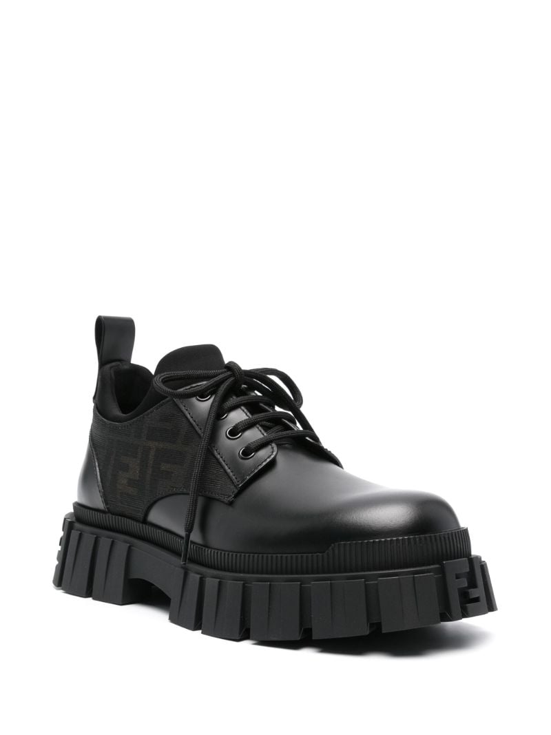 Black Fendi Force Lace-up Shoes