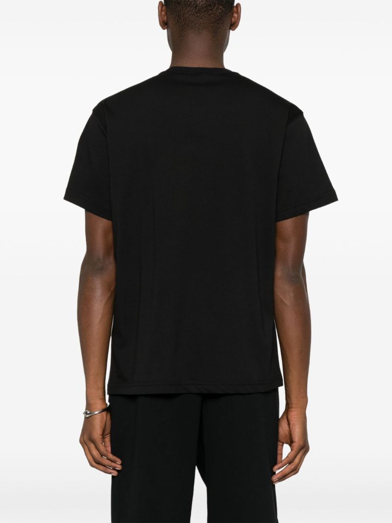 Black Logo-print Cotton Shirt