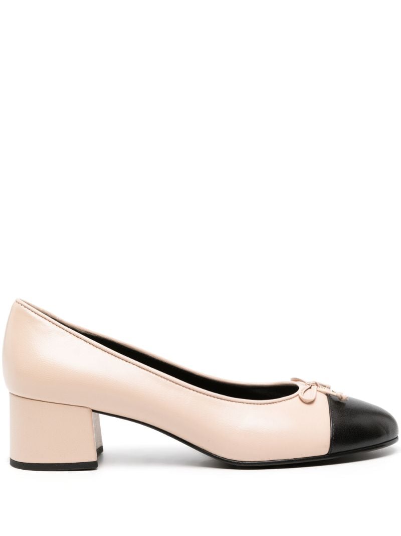 Pink Cap-toe 45 Leather Pumps