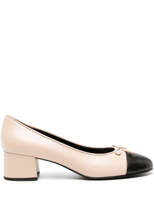 Pink Cap-toe 45 Leather Pumps