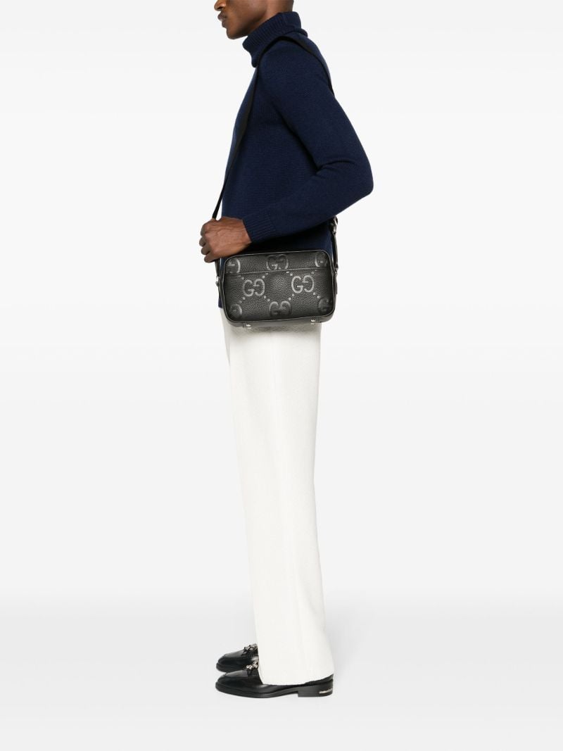 Black Medium Jumbo Gg Messenger Bag