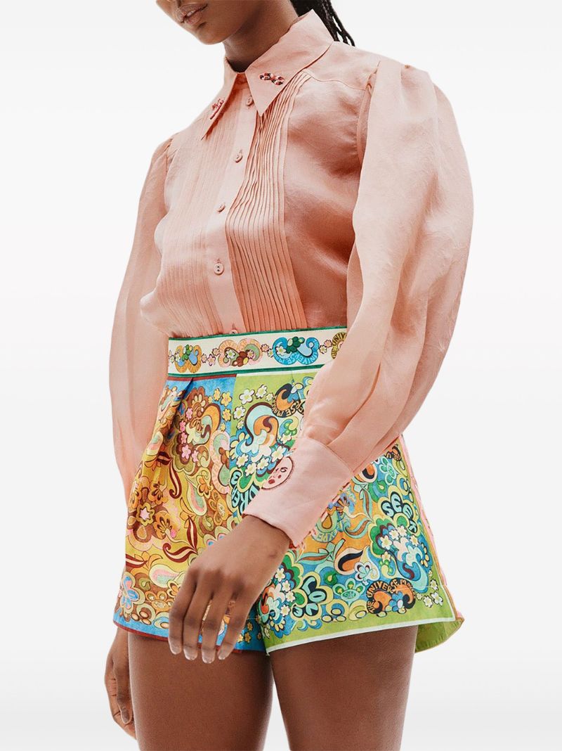 Blue Dreamer High Waisted Shorts