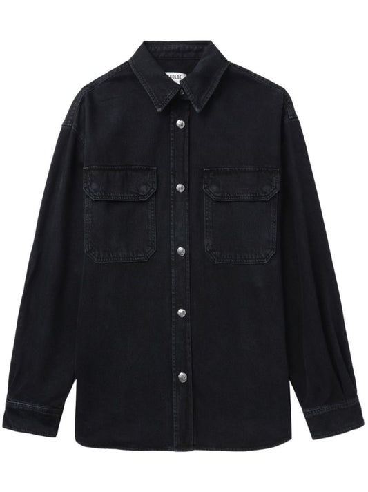 Black Camryn Denim Shirt