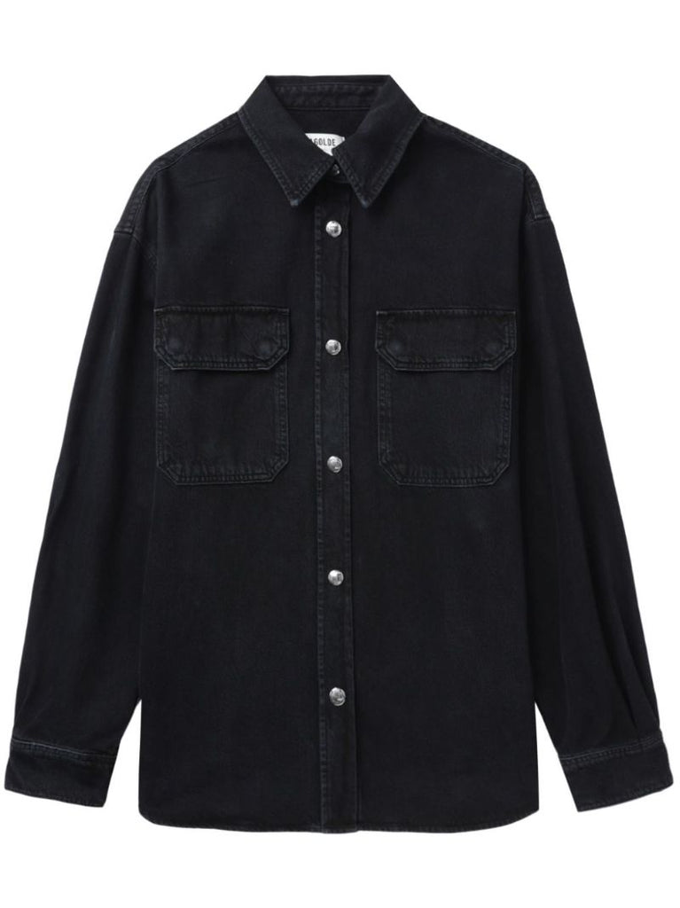 Black Camryn Denim Shirt