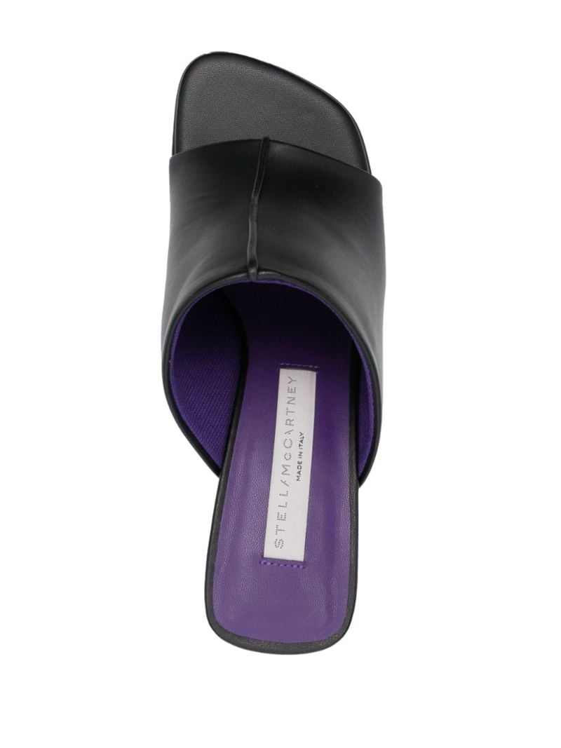 Black 75 Elsa Faux-leather Mules