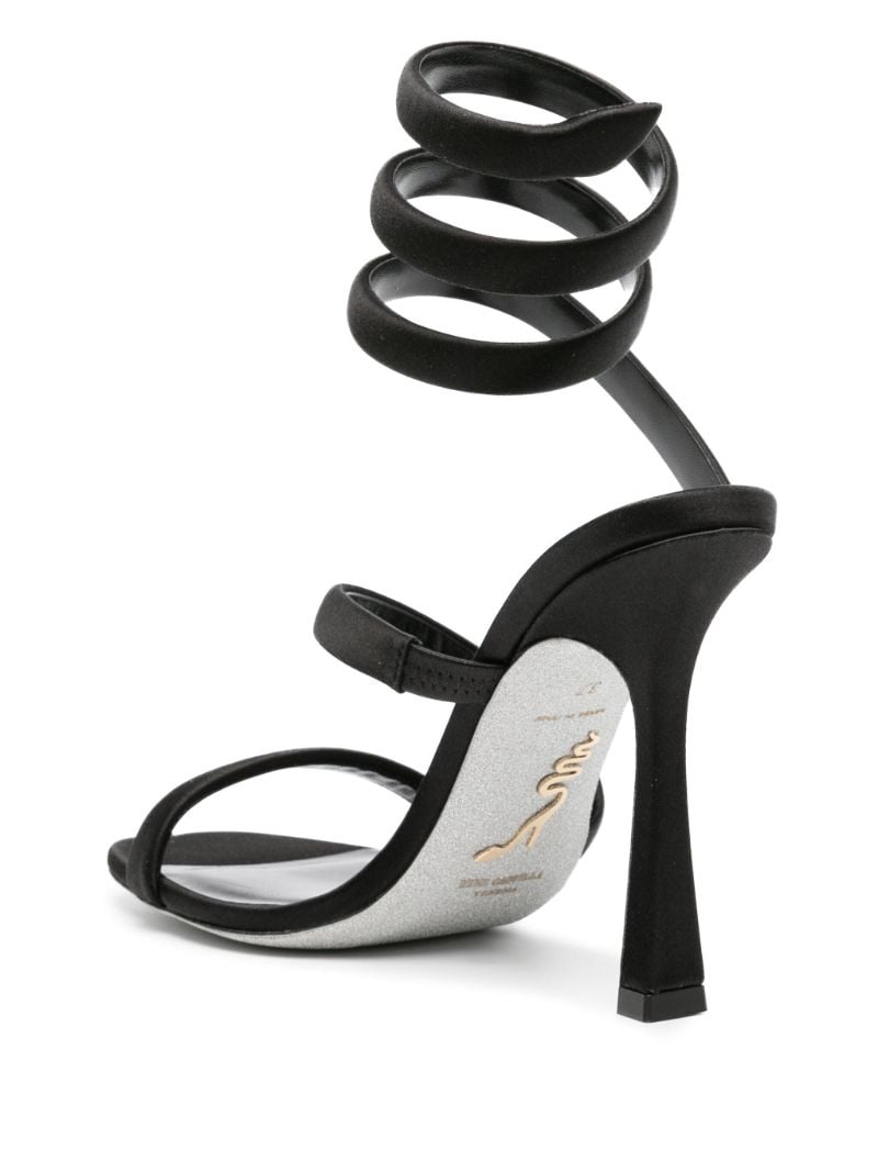 Black Cleo 105mm Leather Sandals
