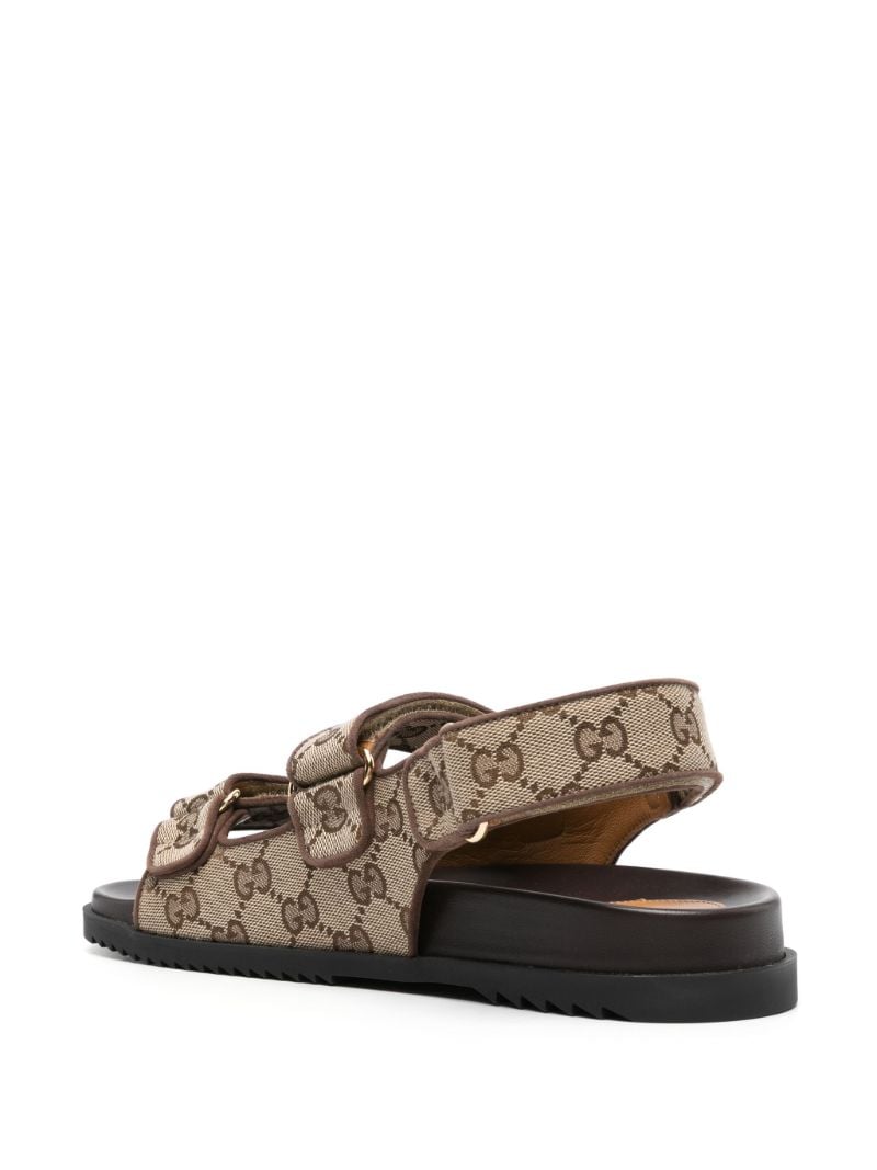 Neutral Double G Canvas Sandals