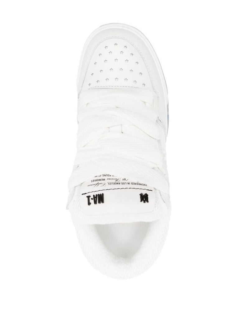 White Ma-1 Mid Top Sneakers