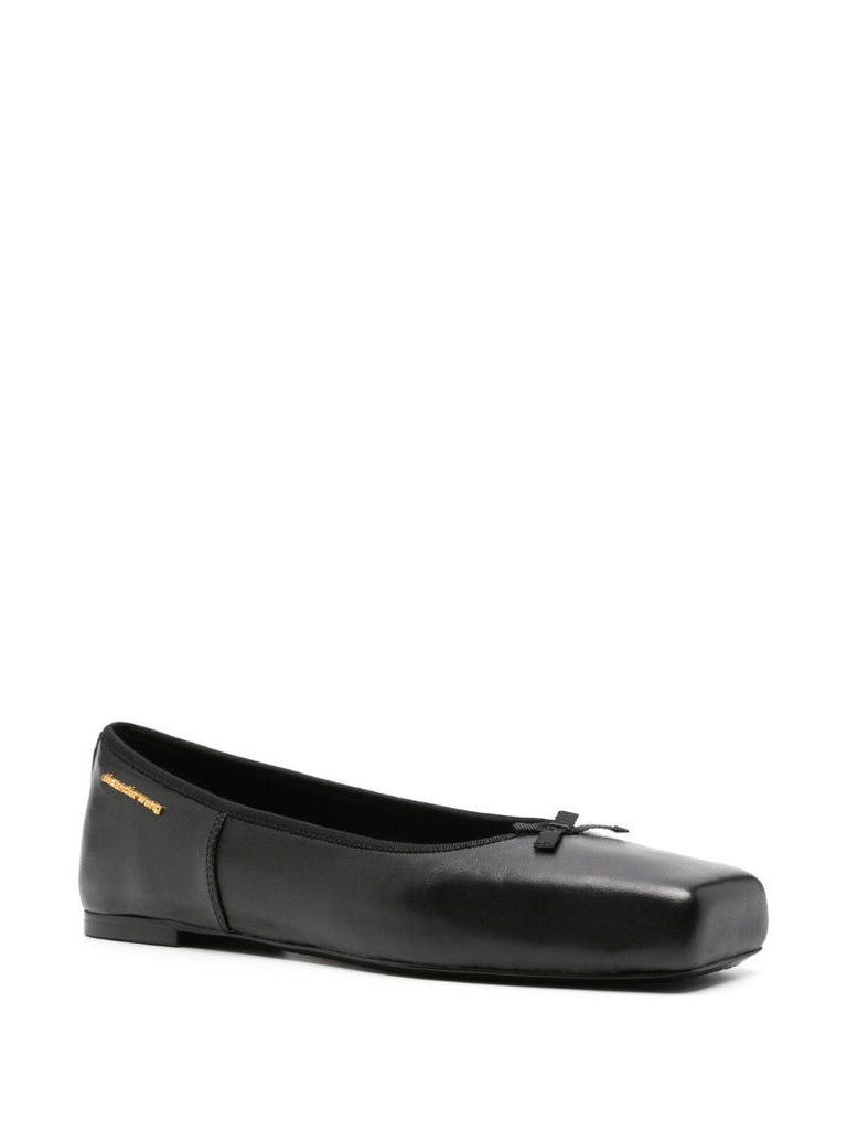 Black Billie Flat Ballerina Shoes