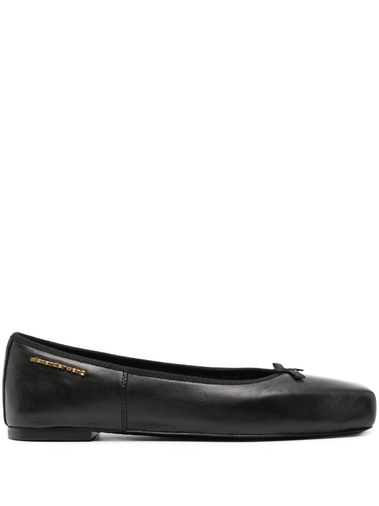 Black Billie Flat Ballerina Shoes
