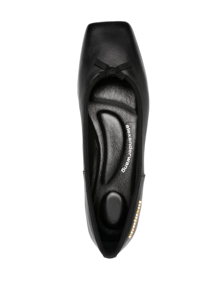 Black Billie Flat Ballerina Shoes