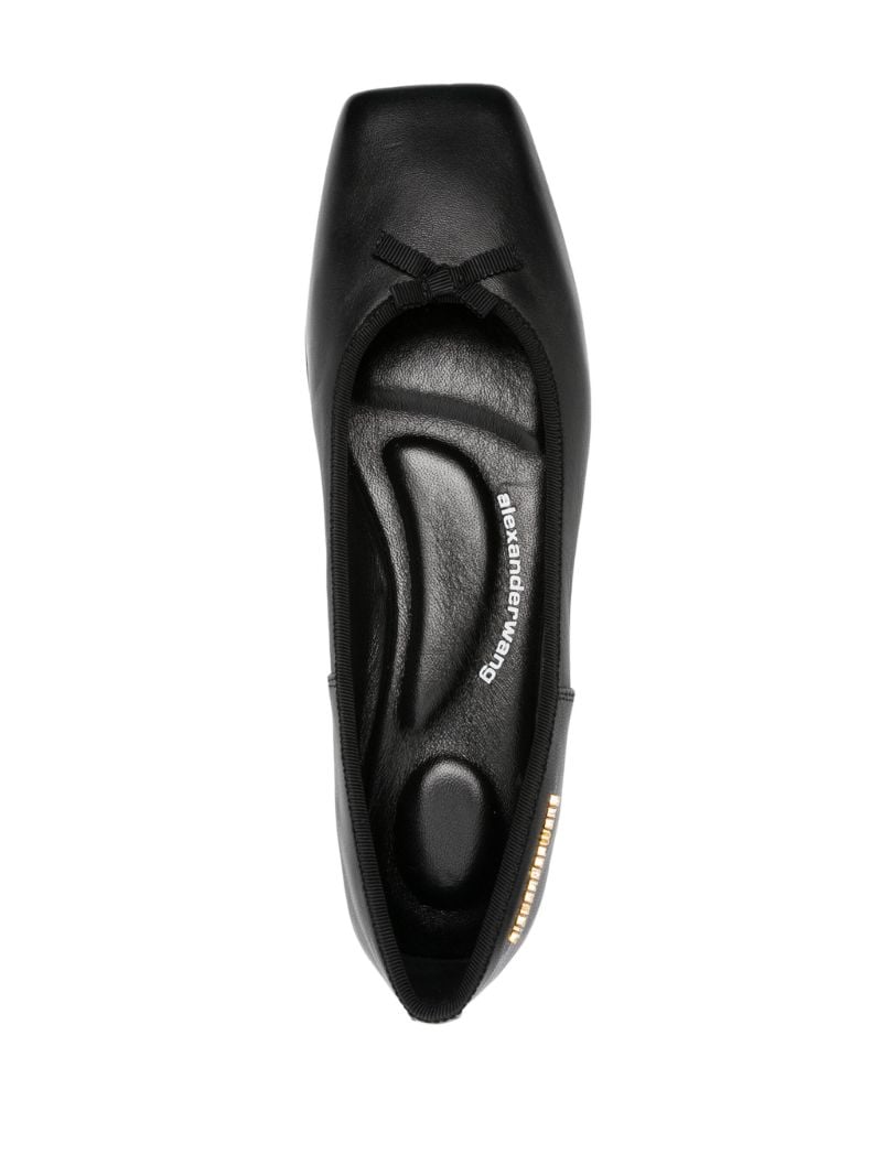 Black Billie Flat Ballerina Shoes
