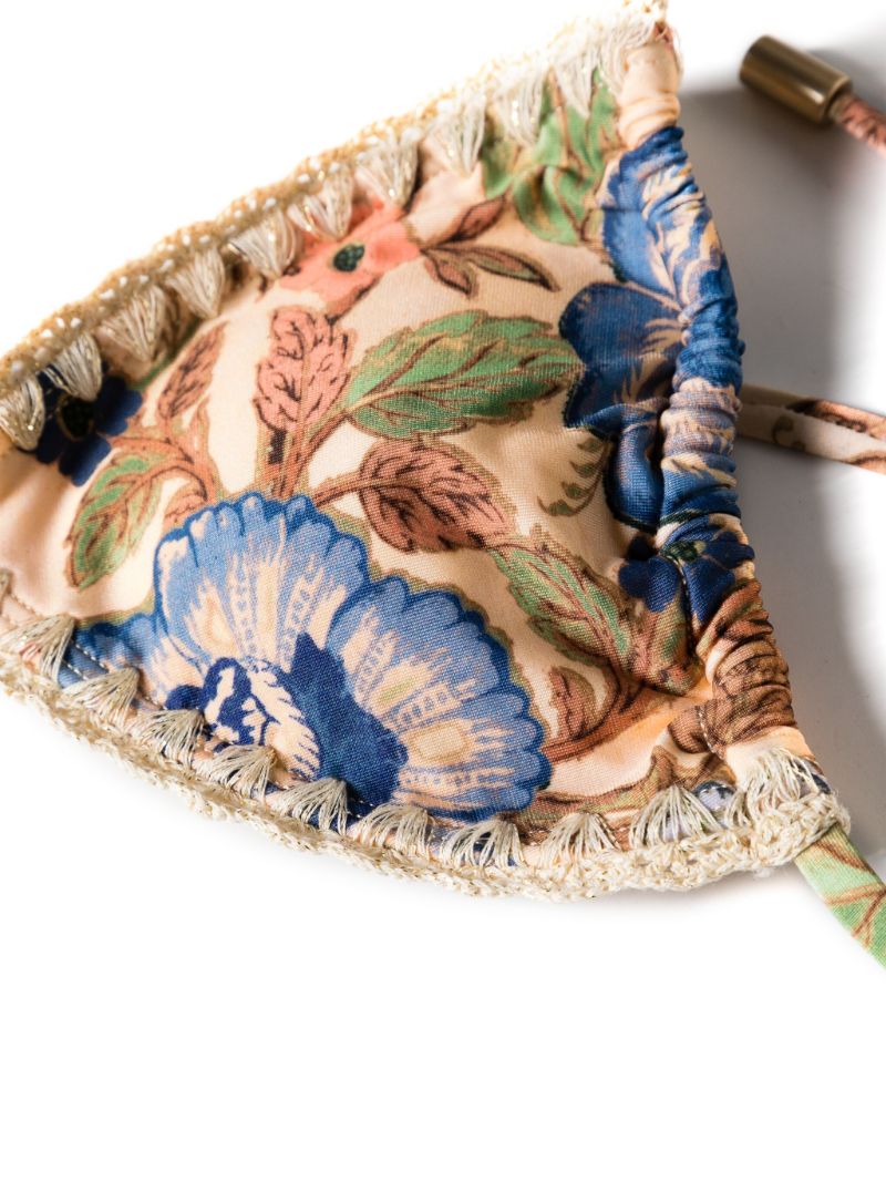 Multicolour Junie Crochet Trim Bikini Set