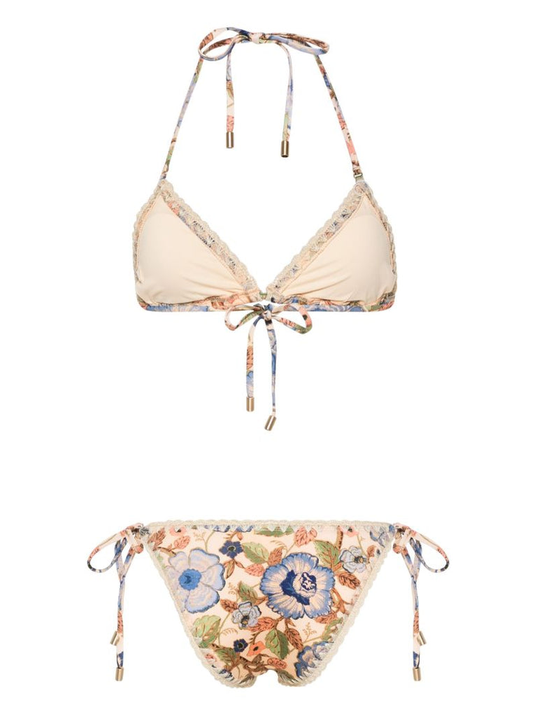 Multicolour Junie Crochet Trim Bikini Set
