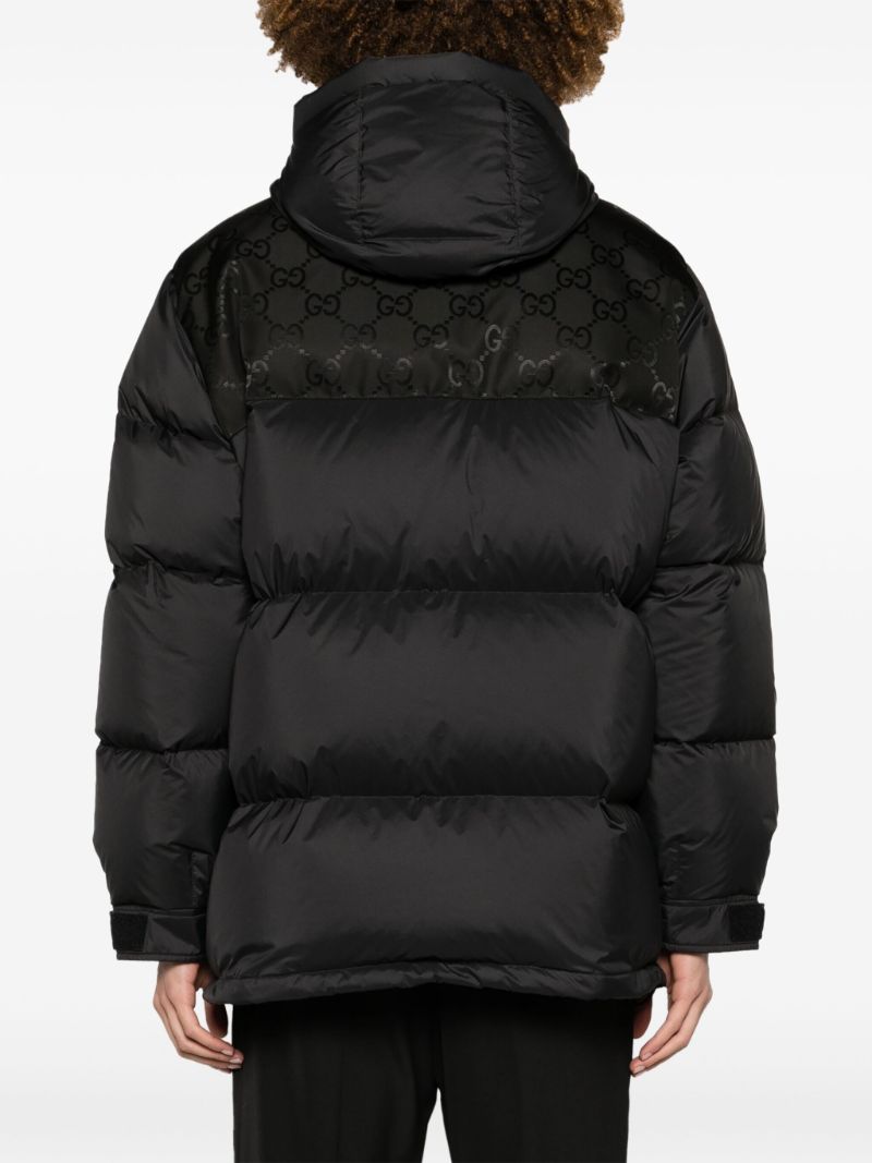 Black Gg Supreme Puffer Jacket