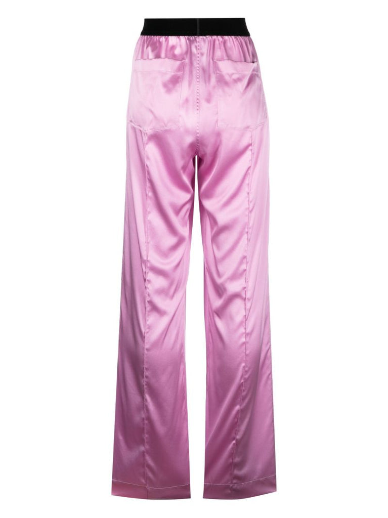 Pink Silk Pyjama Bottoms