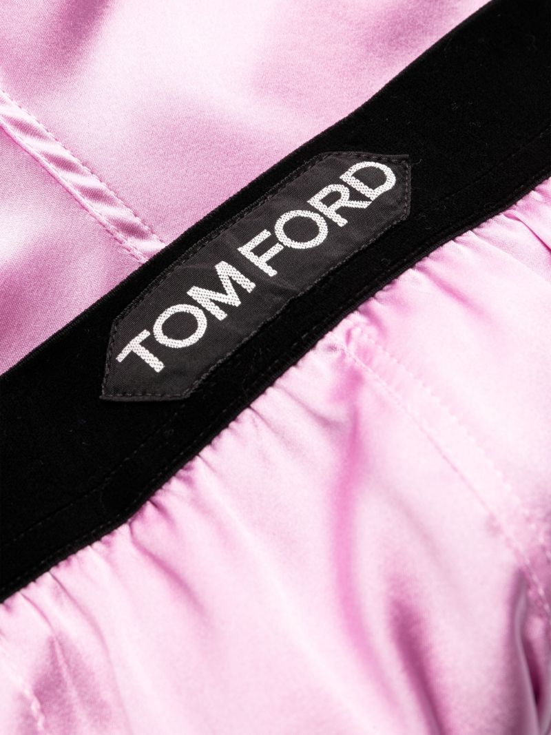 Pink Silk Pyjama Bottoms