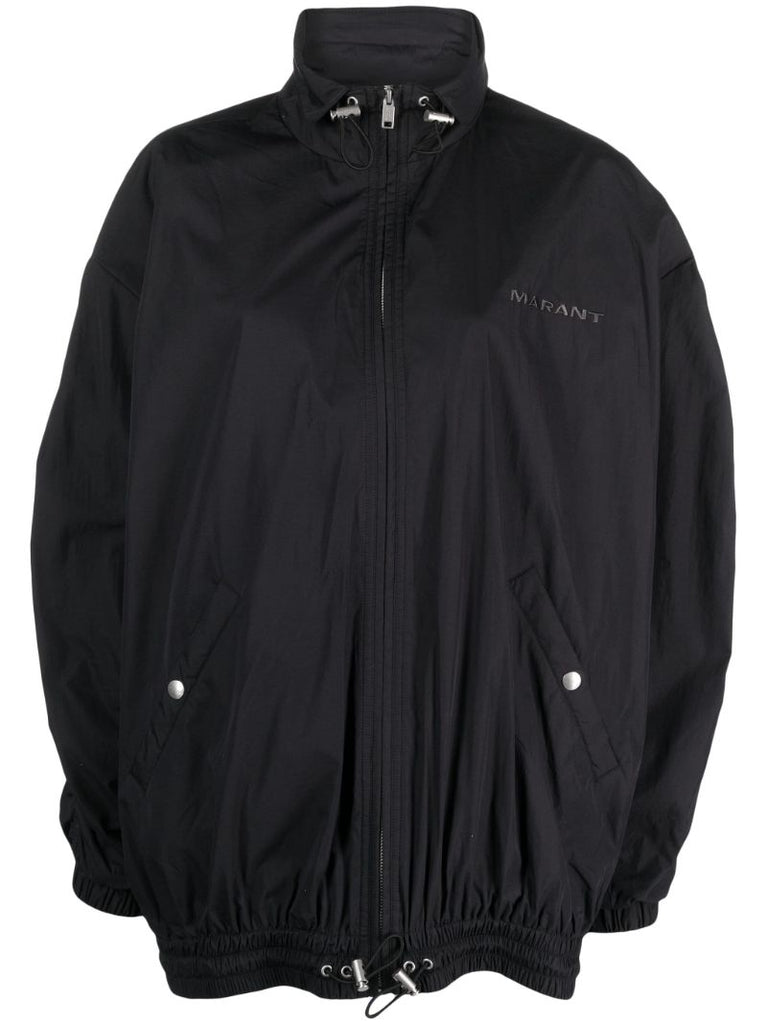 Black Buster Logo-embroidered Track Jacket