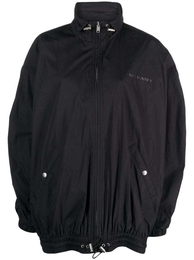 Black Buster Logo-embroidered Track Jacket