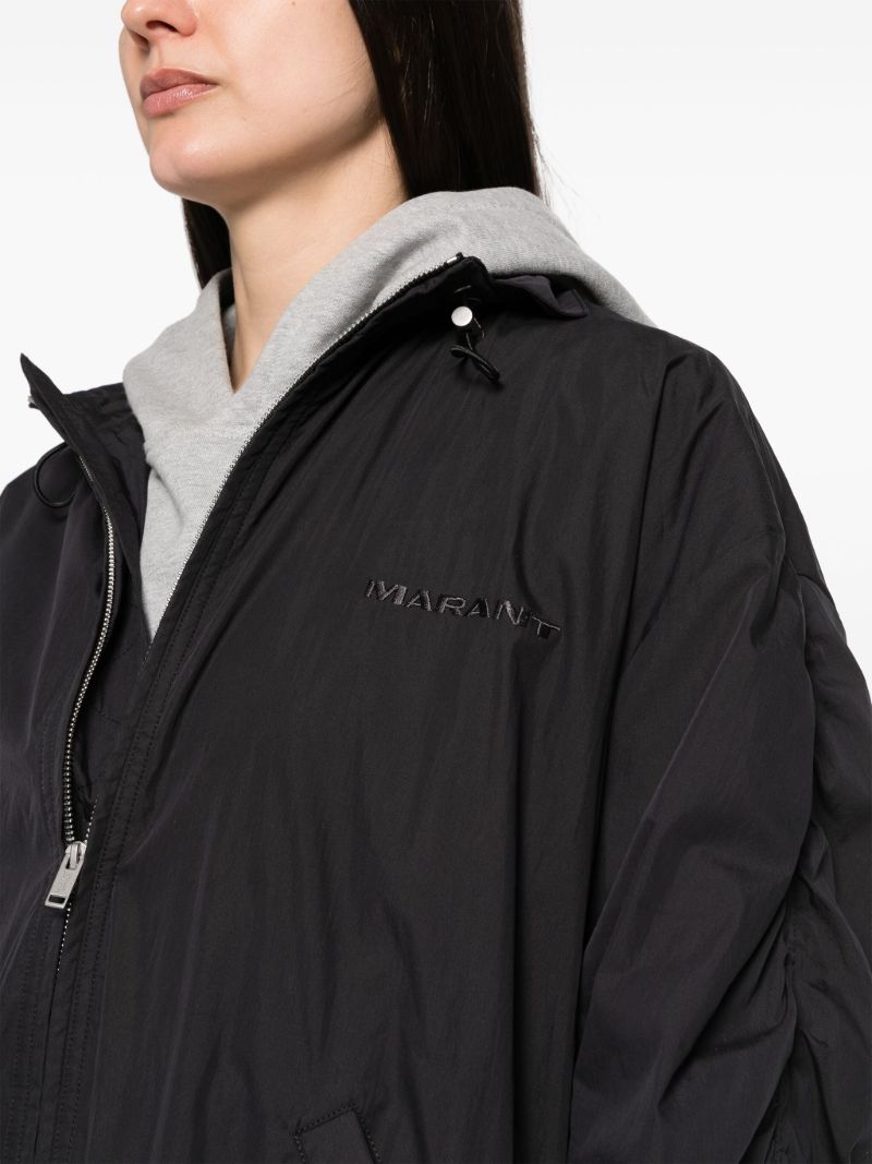 Black Buster Logo-embroidered Track Jacket
