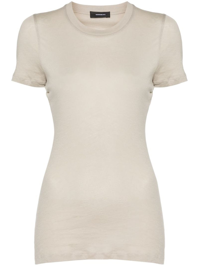 Grey Short-sleeve Cotton T-shirt