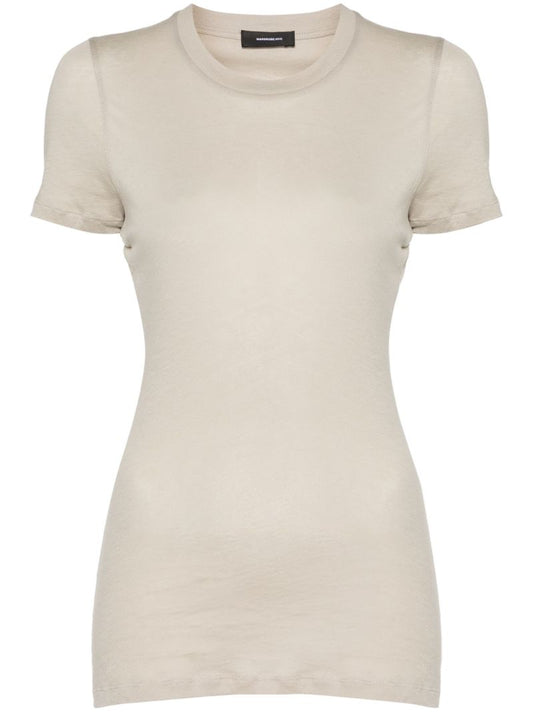 Grey Short-sleeve Cotton T-shirt