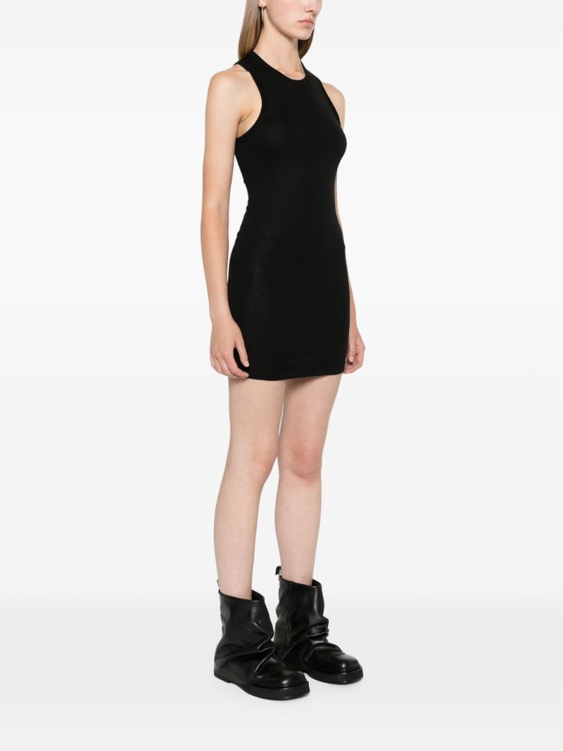 Black Racerback Cotton Mini Dress