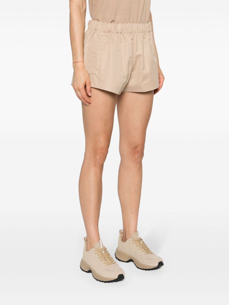 Khaki Beige Elasticated Waistband Minishorts