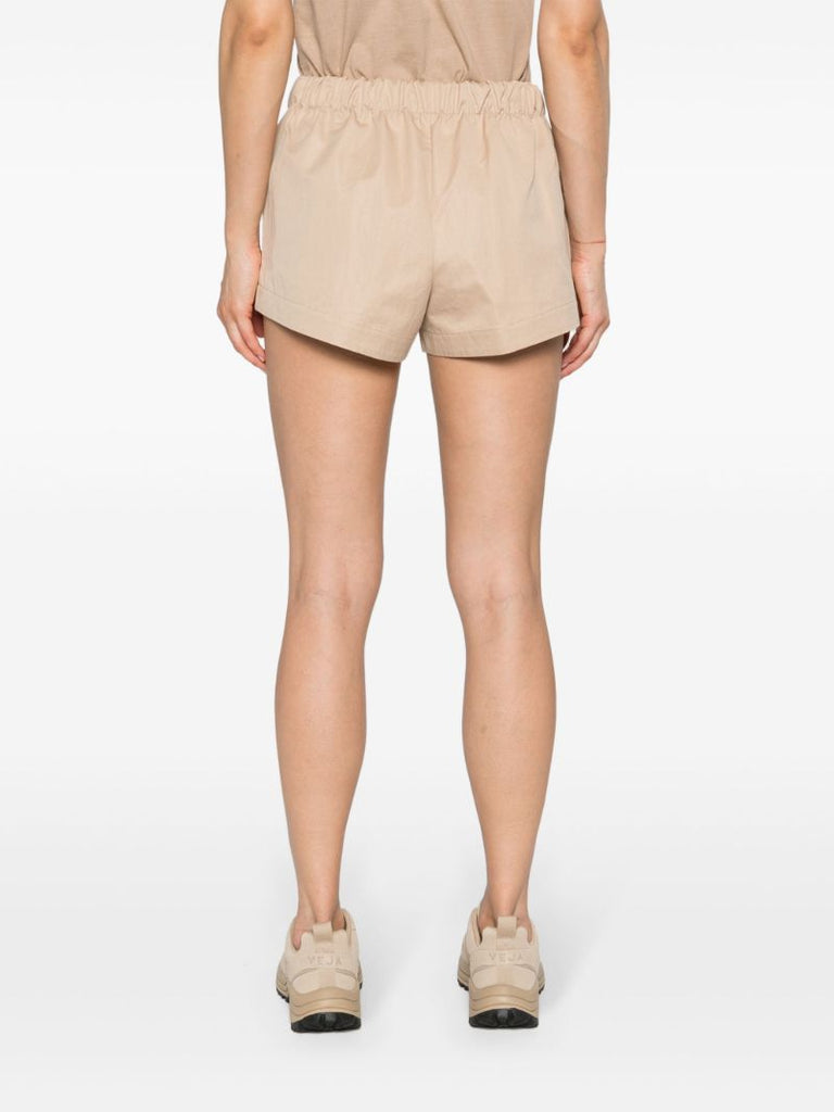 Khaki Beige Elasticated Waistband Minishorts